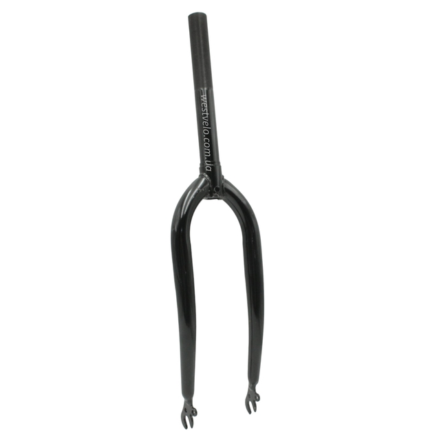 Вилка 20 сталева шток L-200mm р.з L-100mm чорна фото westvelo.com