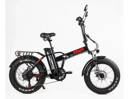 Електрофетбайк 20 ST Corso «KRAFT» KR-31007 сталь, двигун 500W, акумулятор 48V 15Ah літієвий, (к-т SHIMANO) чорно-червоний (1)