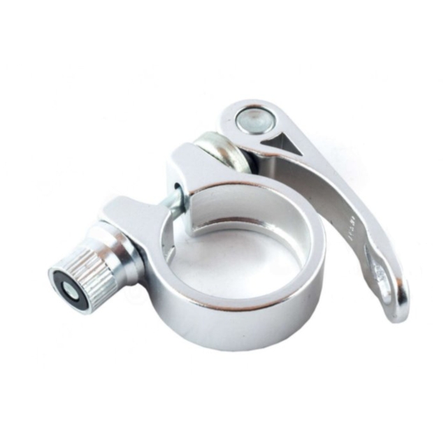 Хомут з ексцентриком труби сідла Ø28.6 мм алюміній сірий фото westvelo.com