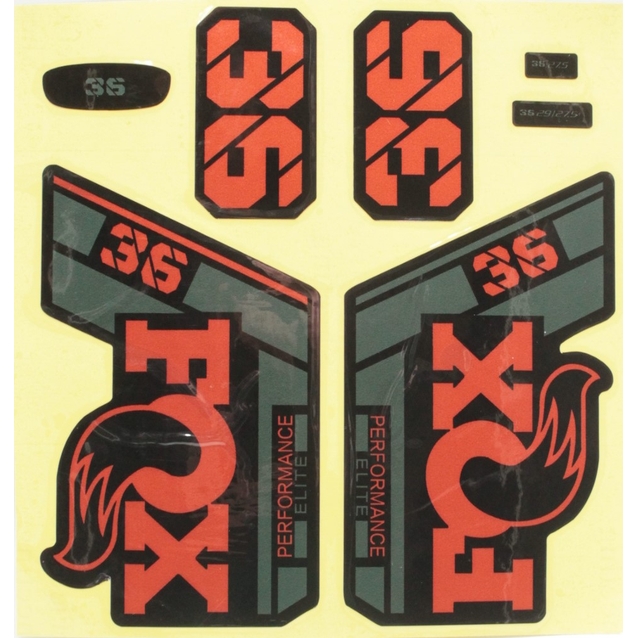 Наклейки на вилку. FOX "прінт 30" фото westvelo.com