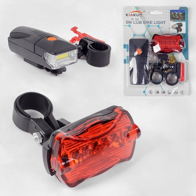 Фара + мигалка ( №198 ) на батарейках № КК-530 KAIKUO KK-530 (305) фото westvelo.com