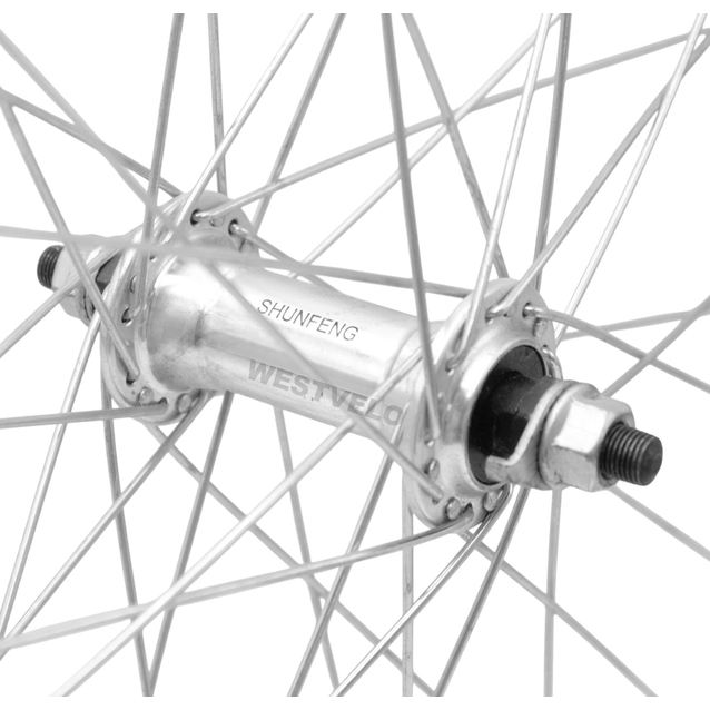 Колесо 26 перед, обід 2-ний жовтий, втулка AL на віночках фото westvelo.com