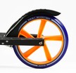 Самокат дитячий 2-х колісний, PU Best Scooter «SHARK» SH-10042 синьо-помаранчевий, Ø200mm, з ручним гальмом, затискач керма, 1 амортизатор фото westvelo.com