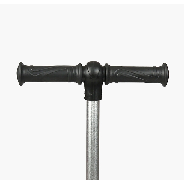 Самокат дитячий 3-х колісний Skyper S-605-83 L чорний, колеса PU Ø125mm/35mm зі світлом, підсвічування платформи та керма, кермо складне фото westvelo.com