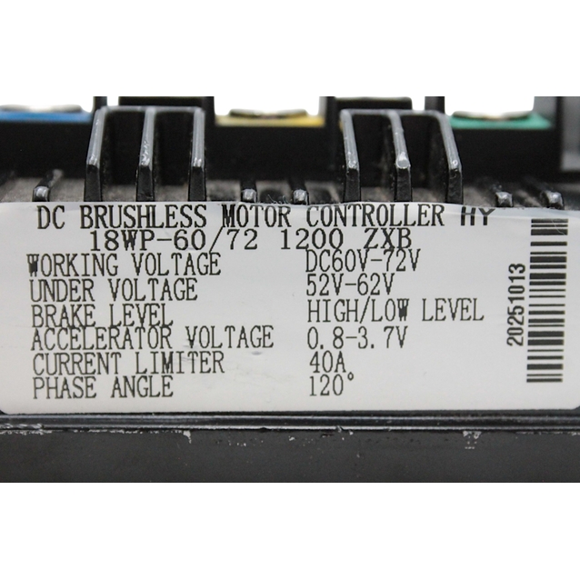 Контролер для електричного трицикла 72V 40A 1200W 2XB  (18WP-60/72V) SLPR 1200/018 фото westvelo.com