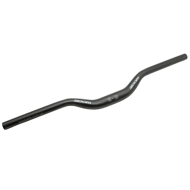 Руль мтв алюміній "ластівка" чорний 620мм. Ø31.8 ZOOM 345 фото westvelo.com