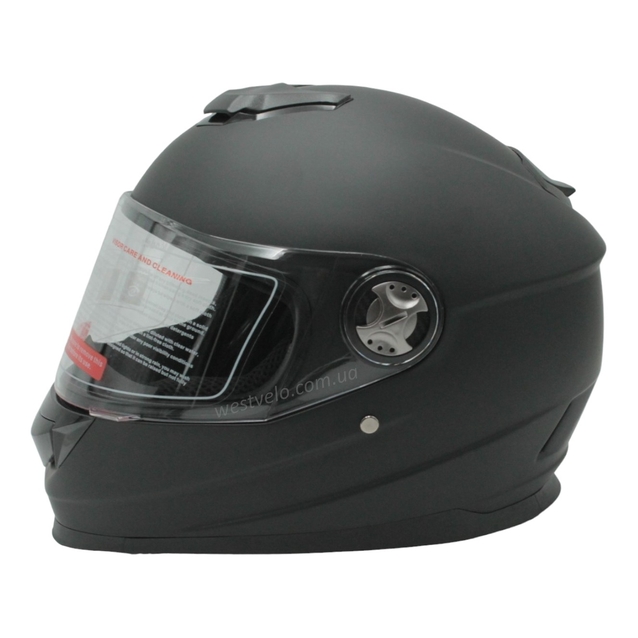 Мото шолом, закритий (M 57-58) BLD-М65 інтеграл, чорний матовий фото westvelo.com
