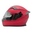 Мото шолом, закритий (L 59-60) "888-1" червоний, матовий, вмонтовані окуляри фото westvelo.com