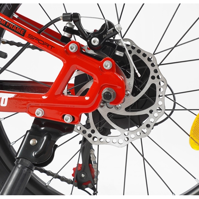 Велосипед 20 MG Corso «NEXT» NX-20319 магній 11.5", (к-т SHIMANO) чорно-червоний фото westvelo.com