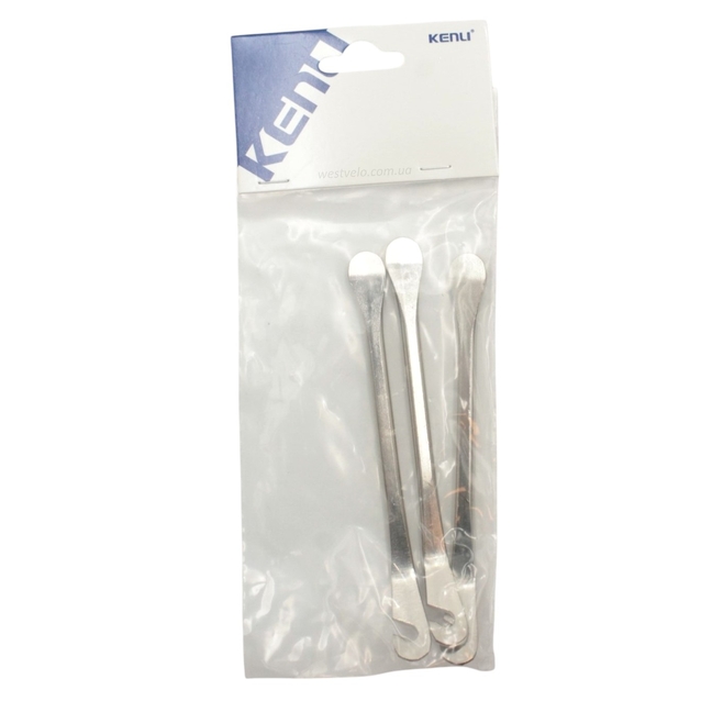Монтажка для велосипедних покришок сталева KENLI KL-9720A (3шт) фото westvelo.com