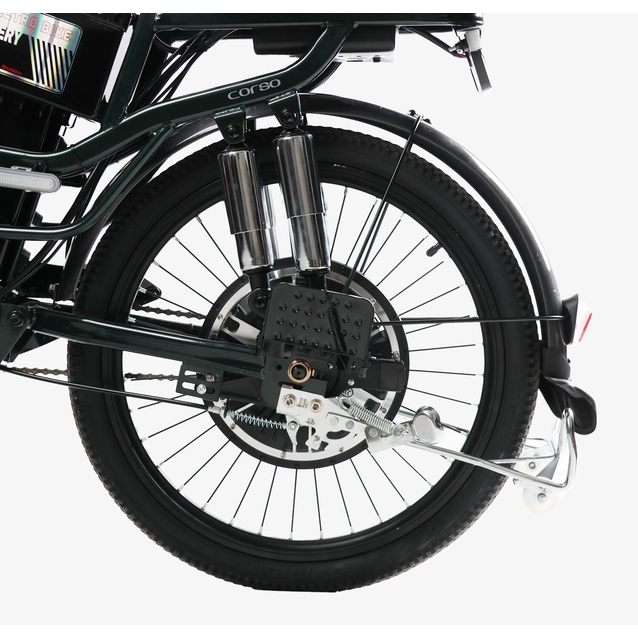 Електровелосипед 22 ST Corso «SHADOW» SH-8036-9 / с-31 сталь, 500W, акум 48V20AH, зелений фото westvelo.com