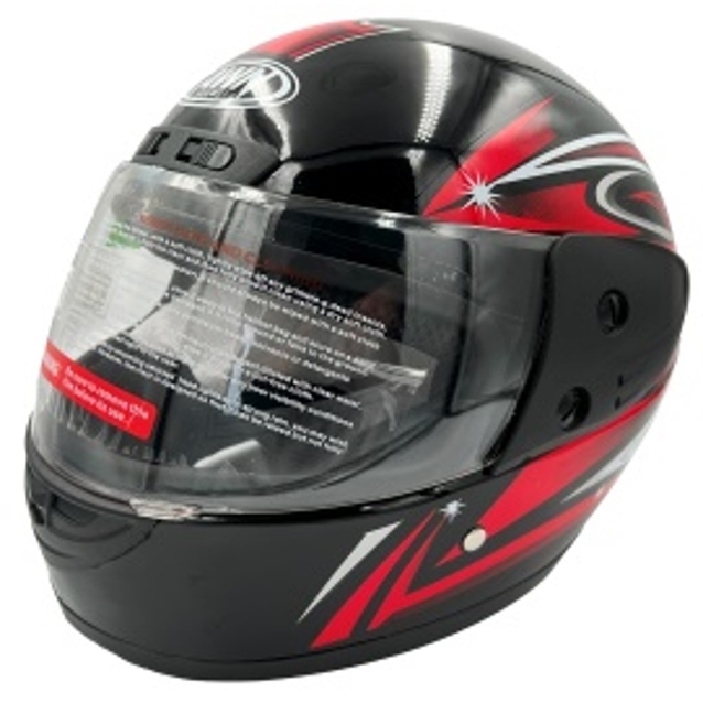 Мото шолом, закритий (L) AWN Helmet "109" чорний глянцевий