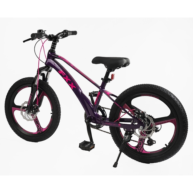 Велосипед 20 MG Corso «FXX» MG-20312 магній 11", (к-т SHIMANO) фіолетово-рожевий фото westvelo.com