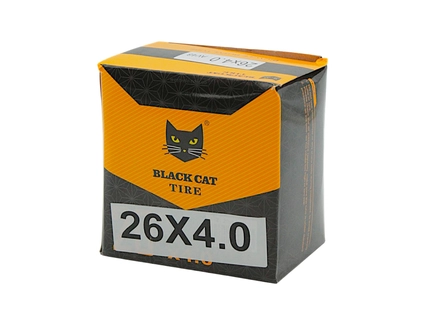 Камера 26-4.0 довгий ніпель AV 48mm BLACK CAT (FAT-BIKE)