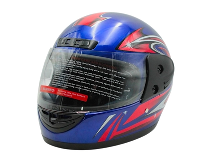 Мото шолом, закритий (L) AWN Helmet "109" синій глянцевий