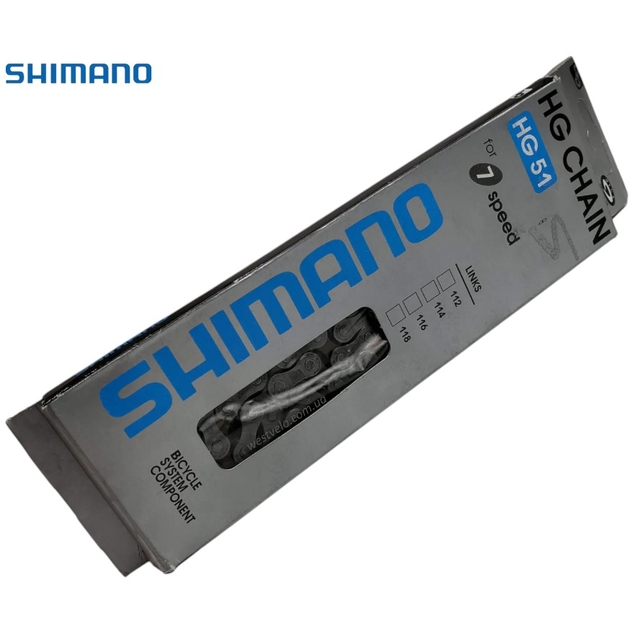 Ланцюг спорт 7 передач SHIMANO HG-51 116 ланок Б/З