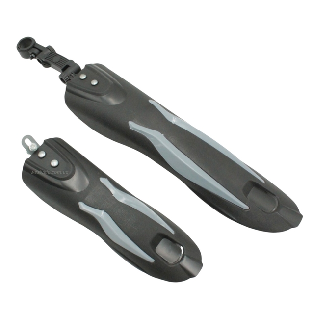 Крила пластик 24-26 кріпл. труба сідла, вставки сірі фото westvelo.com