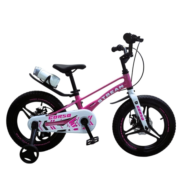 Дитячий велосипед 16 MG Corso «STREAM» SM-16112, магнієва рама, рожевий фото westvelo.com