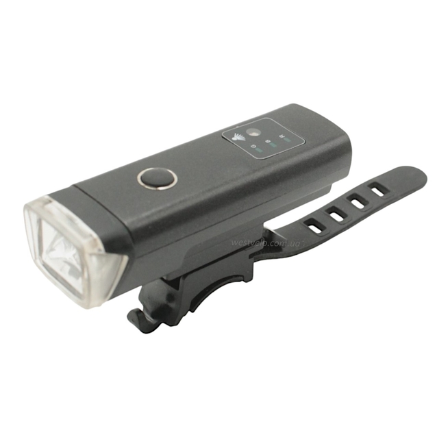 Фара usb HJ-047B  AL. корпус (2000mAh) з датчиком світла (350lm) фото westvelo.com