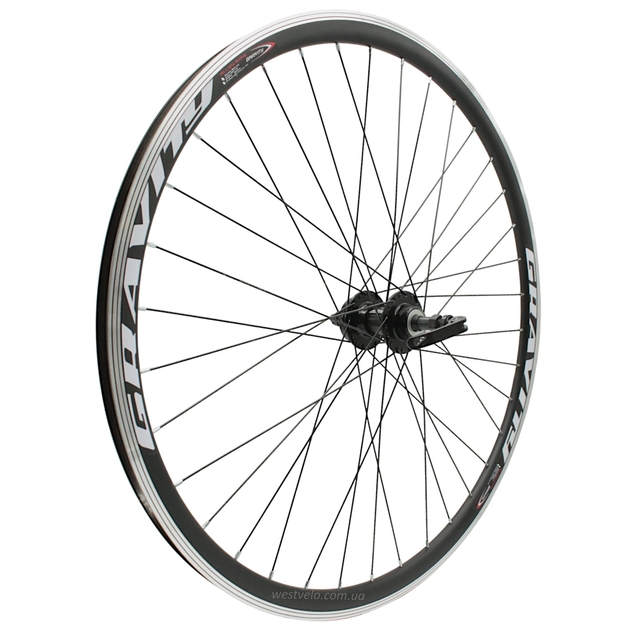 Колесо 28-29 зад, обід 2-ний чорний, втулка AL. NECO MS31F, диск 6 болтів,ексцентрик, чорна спиця фото westvelo.com