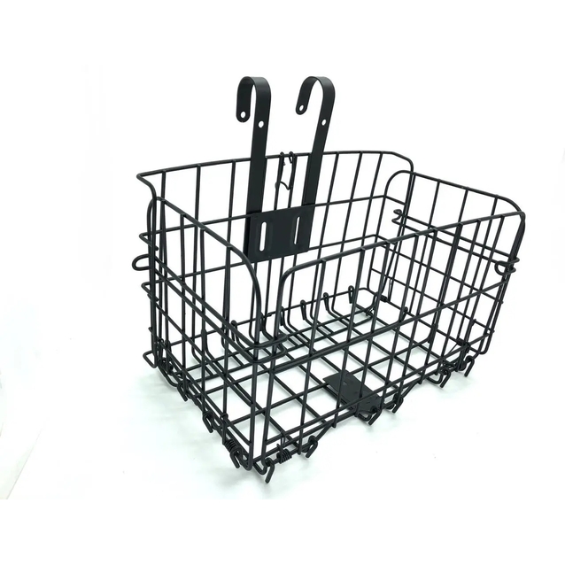 Кошик металевий на руль "розкладний" чорний фото westvelo.com