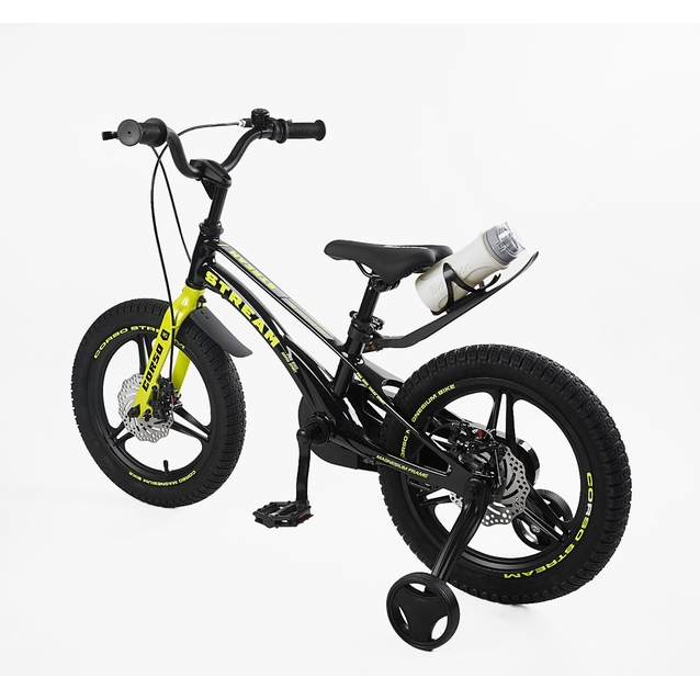 Дитячий велосипед 16 MG Corso «STREAM» SM-75410, магнієва рама, чорно-жовтий фото westvelo.com
