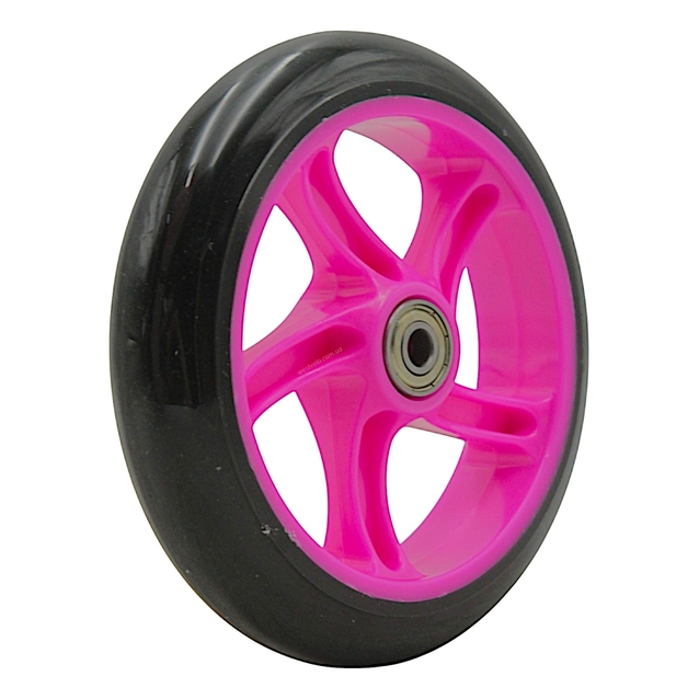 Колесо самоката "Best Scooter" WH-7208 Ø145мм, поліуретан, рожевий фото westvelo.com
