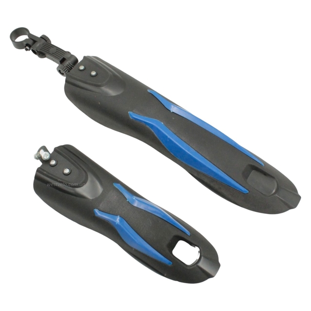 Крила пластик 24-26 кріпл. труба сідла, вставки сині фото westvelo.com