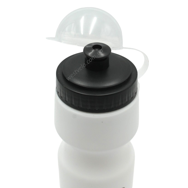 Фляга 650 ml пластмасова біло-чорна фото westvelo.com