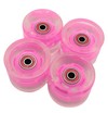 Колеса для Penny Board (пенні борду) (189) рожеві, зі світлом (4шт) 60 - 45мм фото westvelo.com