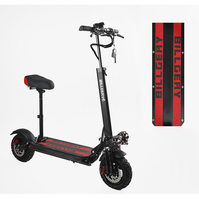 Електросамокат «BILLGERY» 777800 двигун 1200W, акумулятор літієвий 48V18Ah, чорний фото westvelo.com