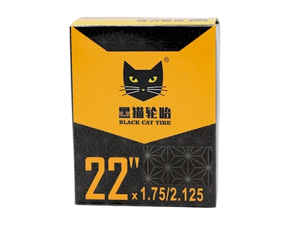 Камера 22-1.75-2.125 довгий ніпель AV 48mm BLACK CAT для електровелосипеда E-bike