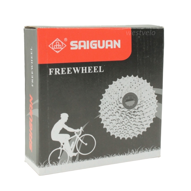 Касета 7 швидкостей SAIGUAN нікель (11-28T)(1/2"x3/32") фото westvelo.com