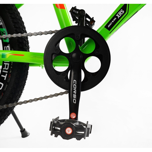 Велосипед 20 ST Corso «SPIRIT» ST-20622 сталь 12", (к-т SHIMANO) салатовий фото westvelo.com