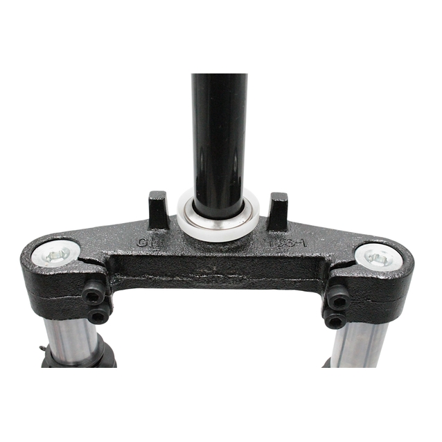 Вилка 10 аморт. різьб. Ø28.4mm. 25.3mm. під дискові гальма з отвором для фіксації керма, для електромопеда, L-335mm р.з L-45mm. JOGGER фото westvelo.com