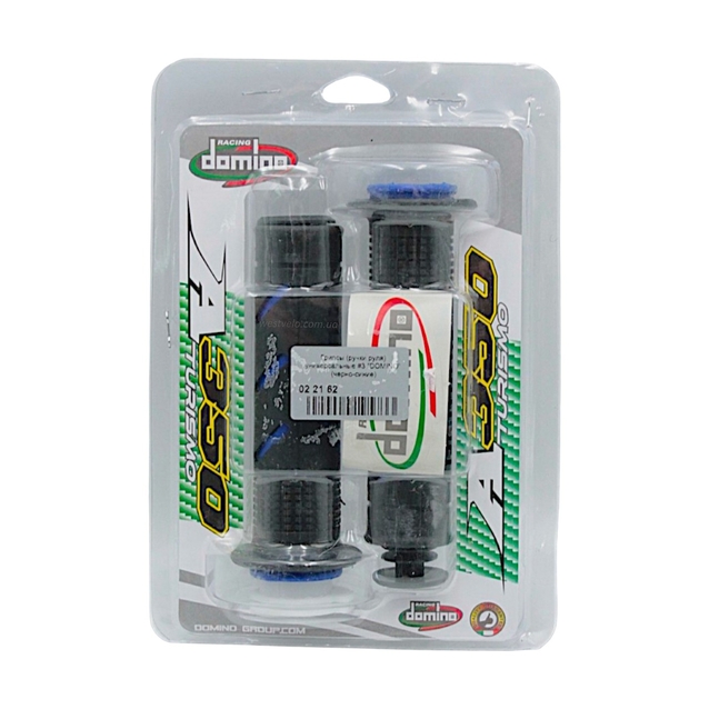 Мото гріпси DOMINO універсальні (тип3) чорно-сині фото westvelo.com