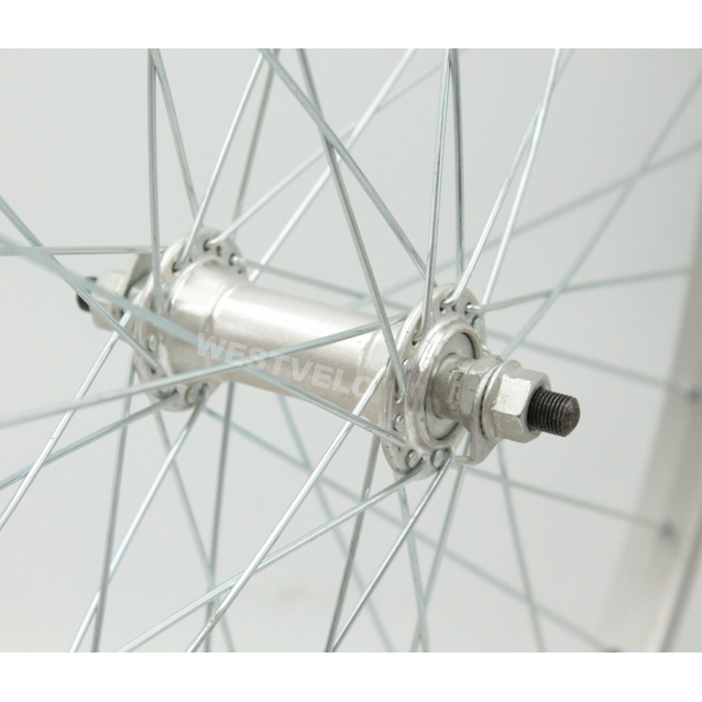 Колесо 26 перед, обід AL 1-ний сірий, втулка AL на віночках фото westvelo.com