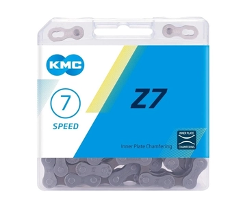 Ланцюг спорт 7 передач KMC Z50 (Z7) чорний, пластик, 116 ланок (1/2Х3/32Х116L) + замок