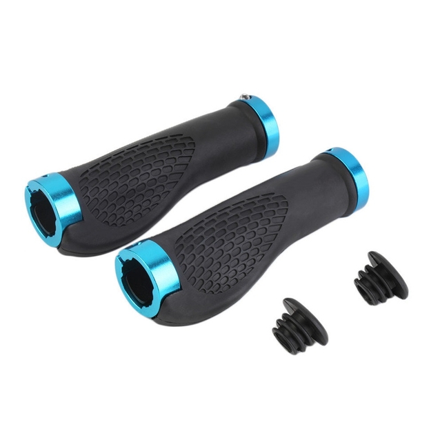 Гріпси ергономічні чорні з замком синім фото westvelo.com