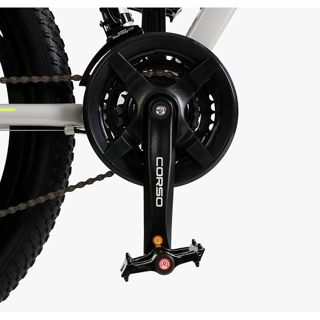 Велосипед 26 AL Corso «EVOLUTION» EV-26470 алюміній 13", (к-т SHIMANO) чорно-сіро-жовтий фото westvelo.com