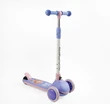 Самокат дитячий 3-х колісний Skyper MR-03465 фіолетовий, колеса PU Ø114mm/35mm зі світлом, музика та підсвічування платформи, кермо складне фото westvelo.com