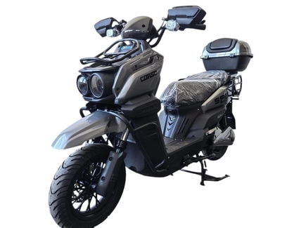 Електроскутер Corso «SPECIAL» SC-721699, двигун 2000W, акумулятор 72V 35Ah свинцево-кислотний, сірий, колеса 10" + 1 ящик. акум