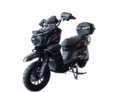 Електроскутер Corso «BLACKFURY» BF-441025, двигун 2000W, акумулятор 72V 35Ah літій-залізо-фосфатний, чорно-червоний