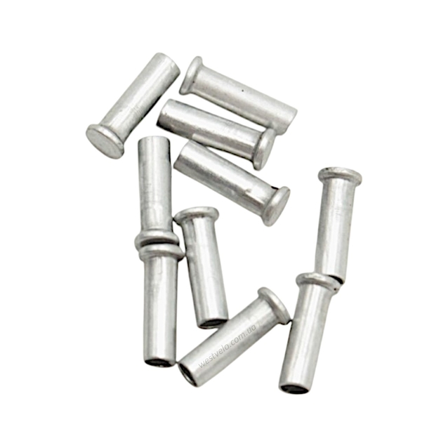 Закінчення-заклепка троса алюміній Ø1.9mm ALHONGA   /100/ фото westvelo.com