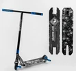 Самокат трюковий Best Scooter «SKULLS» BS-99808 чорно-синій, HIC-система, пеги, AL диск та дека, колеса PU Ø110mm, ширина керма - 60 см фото westvelo.com