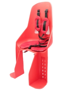 Крісло дитяче, пластик, на зад. багажник, з м'ягкою підкладкою, червоне