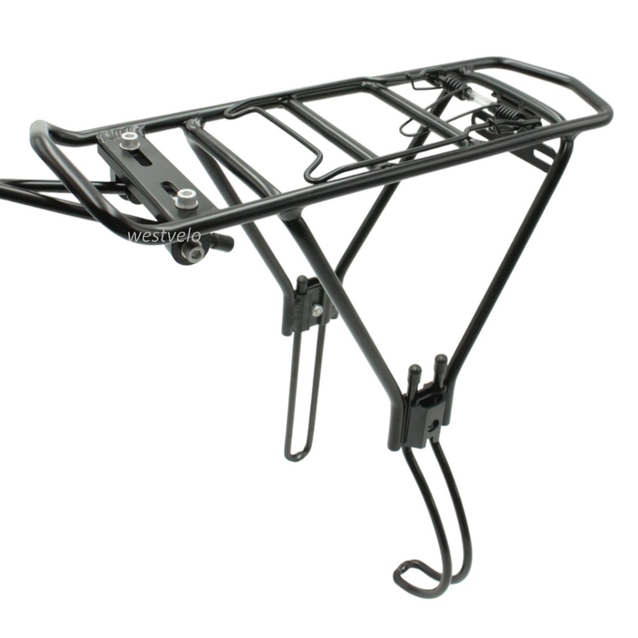 Багажник 26 алюмінієвий чорний під дискові гальма фото westvelo.com