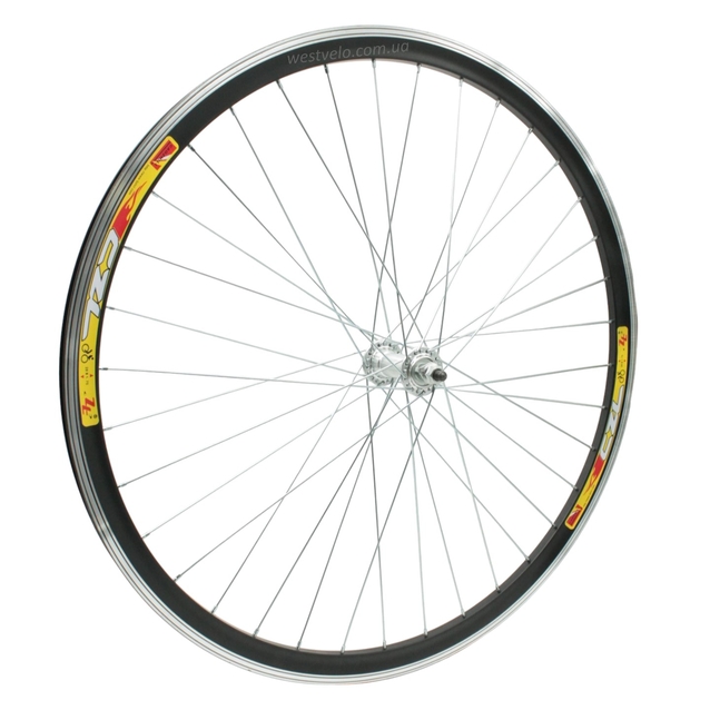 Колесо 28-29 перед, обід 2-ний чорний, втулка AL. на віночках фото westvelo.com