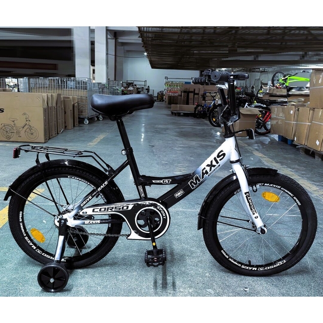 Дитячий велосипед 18 ST Corso «MAXIS» MX-43026 чорно-білий фото westvelo.com
