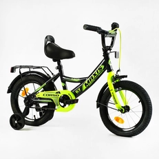 Дитячий велосипед 14 Corso «MAXIS» CL-14105 чорно-салатовий